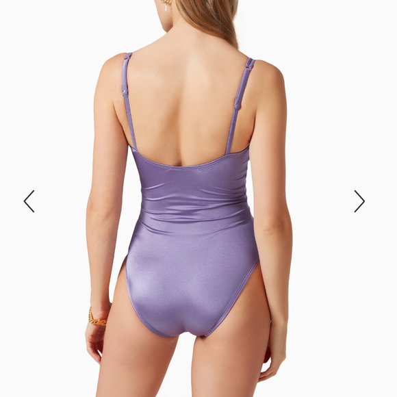 NWT GOOD AMERICAN SHINE ONE-PIECE SWIMSUIT [size small] - Picture 2 of 5